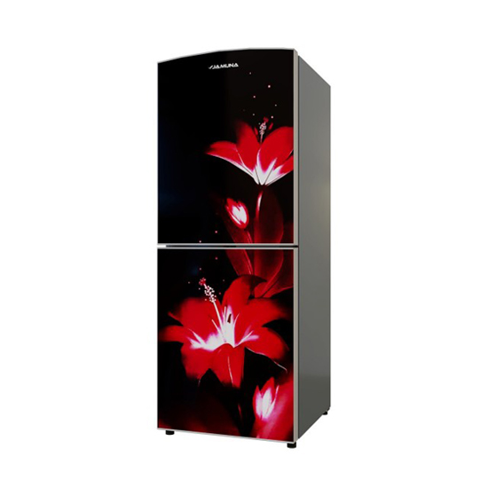 Jamuna JE-XXB-US52B8JF-QD Red Rosa Sinensis Refrigerator 228L